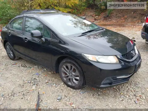 2HGFB2F85DH521926 — 2013 Honda Civic, Крыша, фото до ремонта