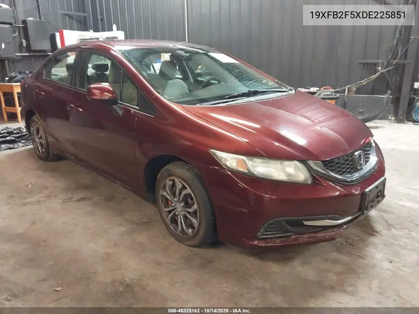 19XFB2F5XDE225851 Honda Civic 2013 — повреждение Подтопление, фото до ремонта