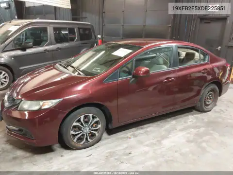 19XFB2F5XDE225851 — 2013 Honda Civic, фото 2 с аукциона IAAI, Подтопление