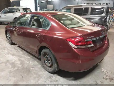19XFB2F5XDE225851 — 2013 Honda Civic, фото 3 с аукциона IAAI, Подтопление