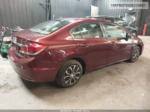 19XFB2F5XDE225851 — 2013 Honda Civic, фото 4 с аукциона IAAI, Подтопление