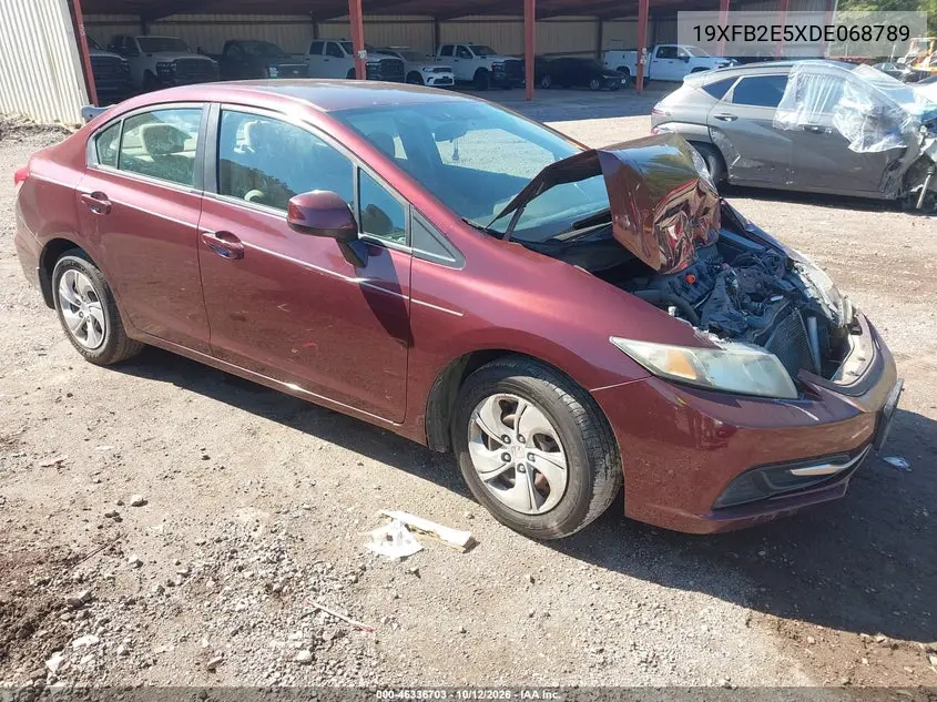 2013 Honda Civic Lx VIN 19XFB2E5XDE068789 фото 2