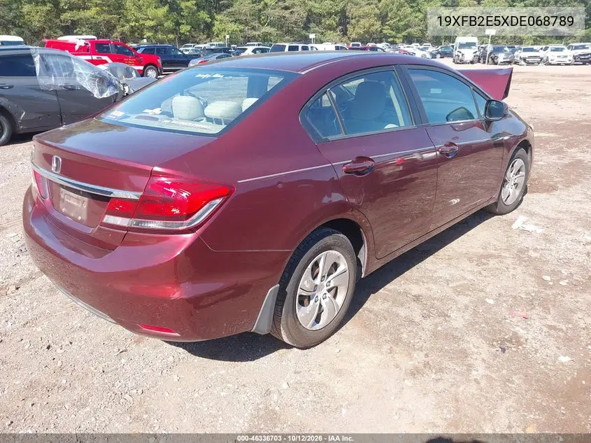 2013 Honda Civic Lx VIN 19XFB2E5XDE068789 фото 5