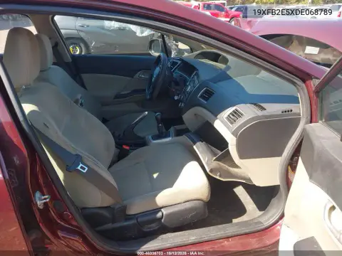 2013 Honda Civic Lx VIN 19XFB2E5XDE068789 фото 6