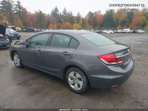 2013 Honda Civic Lx VIN 2HGFB2F59DH594710 фото 4