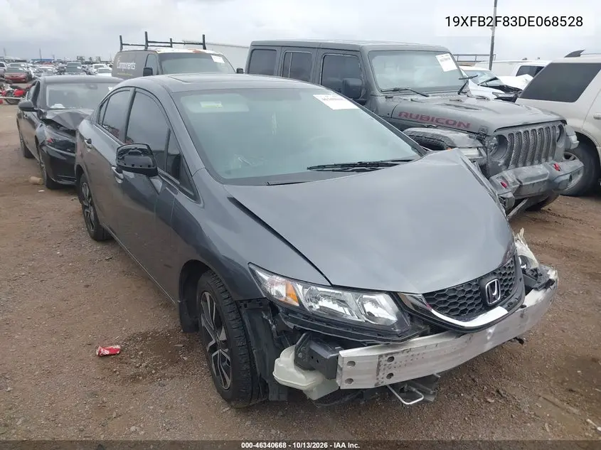 2013 Honda Civic Ex VIN 19XFB2F83DE068528 фото 2