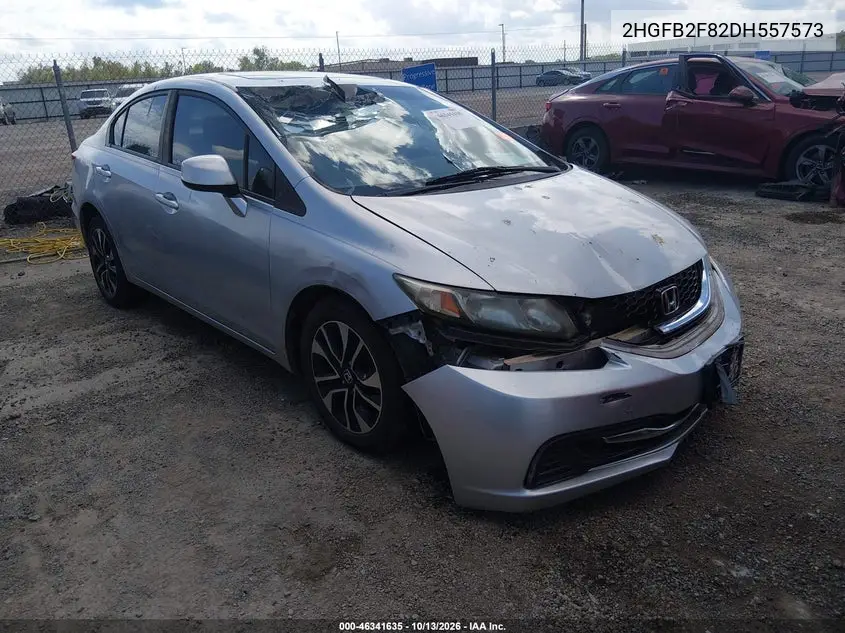 2HGFB2F82DH557573 — 2013 Honda Civic, фото 2 с аукциона IAAI, Передняя часть
