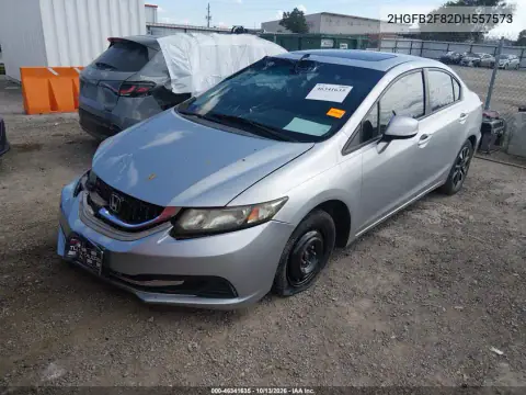2HGFB2F82DH557573 — 2013 Honda Civic, фото 3 с аукциона IAAI, Передняя часть