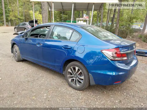 2014 Honda Civic Ex VIN 19XFB2F86EE067746 фото 3