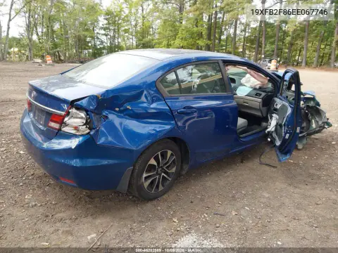2014 Honda Civic Ex VIN 19XFB2F86EE067746 фото 4