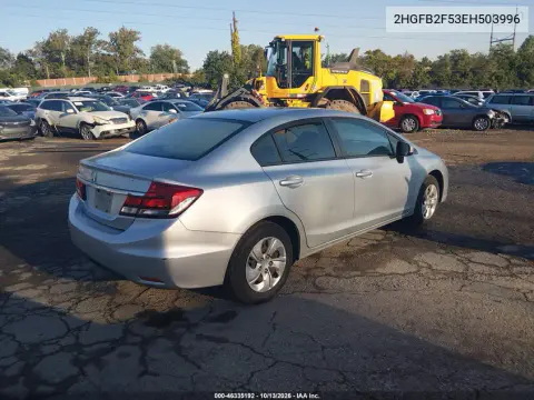 2014 Honda Civic Lx VIN 2HGFB2F53EH503996 фото 5