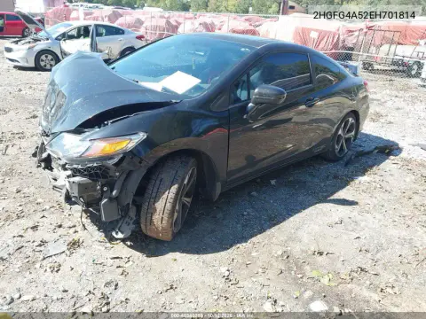 2014 Honda Civic Si VIN 2HGFG4A52EH701814 фото 2