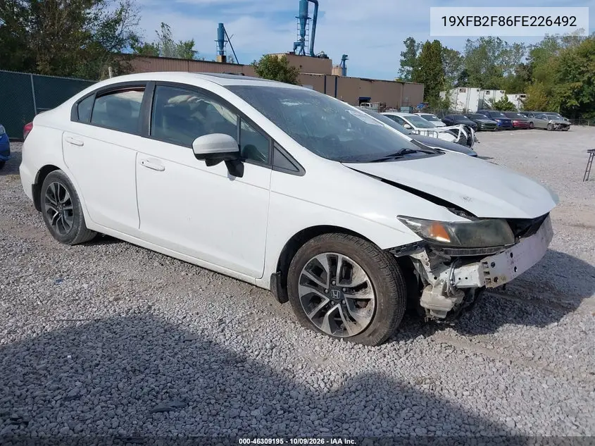 2015 Honda Civic Ex VIN 19XFB2F86FE226492 фото 1