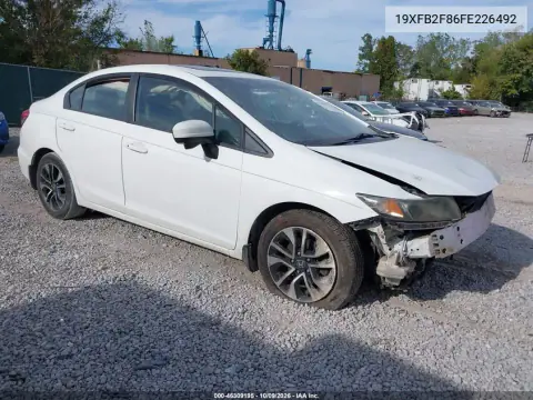 19XFB2F86FE226492 — 2015 Honda Civic, Повреждения со всех сторон, фото до ремонта
