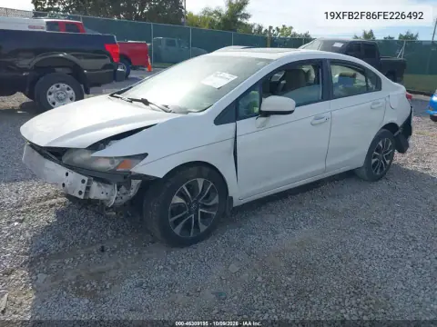 2015 Honda Civic Ex VIN 19XFB2F86FE226492 фото 2