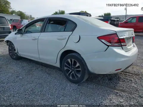 2015 Honda Civic Ex VIN 19XFB2F86FE226492 фото 3