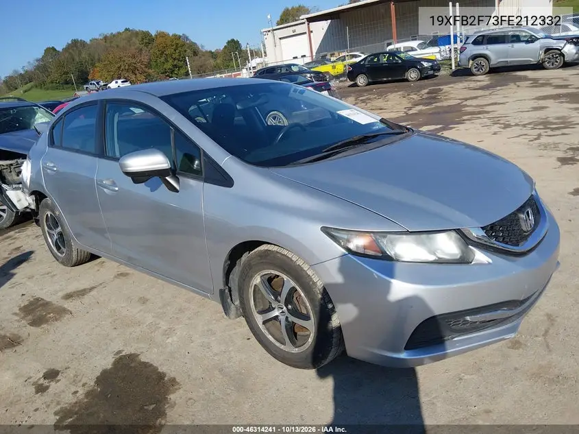 19XFB2F73FE212332 — 2015 Honda Civic, фото 2 с аукциона IAAI, Задняя часть