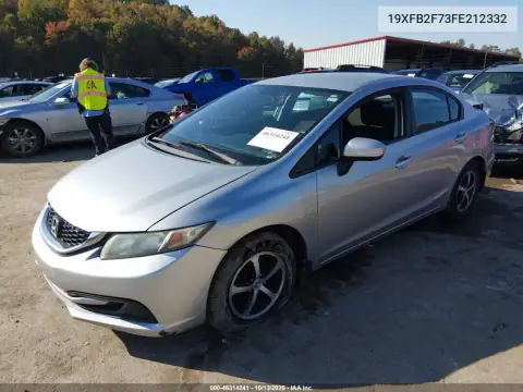 19XFB2F73FE212332 — 2015 Honda Civic, фото 3 с аукциона IAAI, Задняя часть