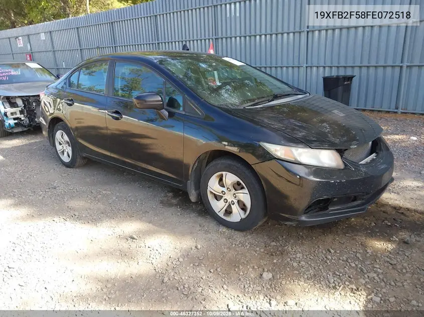 2015 Honda Civic Lx VIN 19XFB2F58FE072518 фото 2