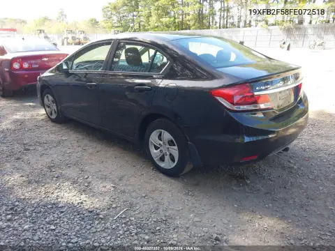 2015 Honda Civic Lx VIN 19XFB2F58FE072518 фото 4