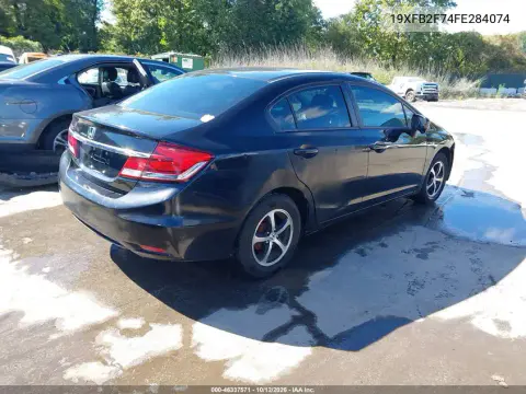19XFB2F74FE284074 — 2015 Honda Civic, Передняя часть, фото до ремонта