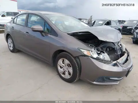 2015 Honda Civic Lx VIN 2HGFB2F50FH516318 фото 2