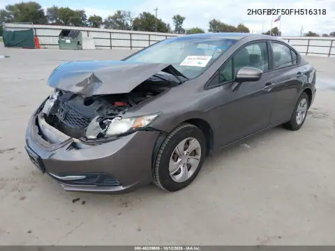 2015 Honda Civic Lx VIN 2HGFB2F50FH516318 фото 3