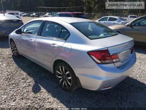2015 Honda Civic Ex-L VIN 2HGFB2F98FH516649 фото 4