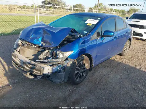 19XFB2F82FE024572 — 2015 Honda Civic, фото 3 с аукциона IAAI, Передняя часть