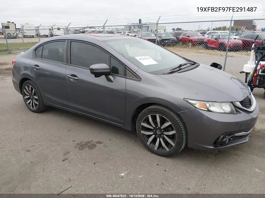 19XFB2F97FE291487 — 2015 Honda Civic, фото 2 с аукциона IAAI, Повреждения со всех сторон