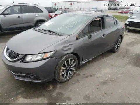 19XFB2F97FE291487 — 2015 Honda Civic, фото 3 с аукциона IAAI, Повреждения со всех сторон