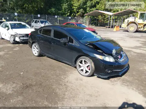 19XFB2F86FE046882 — 2015 Honda Civic, Передняя часть, фото до ремонта