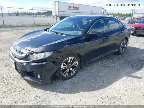 2016 Honda Civic Ex-T VIN 2HGFC1F43GH103101 фото 3