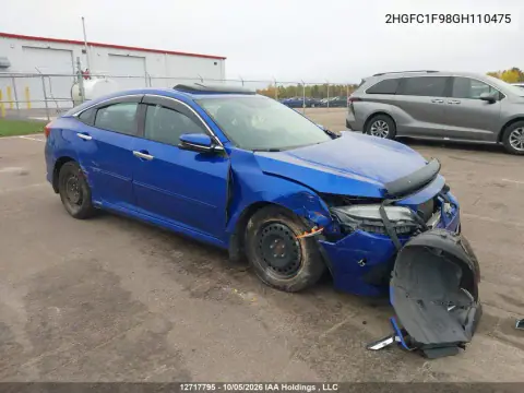 2HGFC1F98GH110475 — 2016 Honda Civic, Передняя часть, фото до ремонта