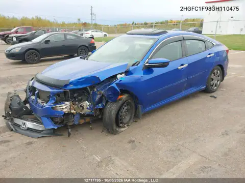2016 Honda Civic Touring VIN 2HGFC1F98GH110475 фото 2