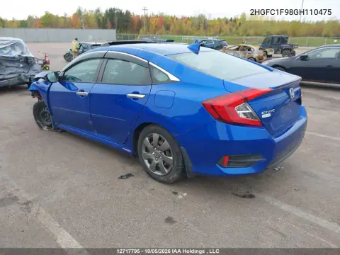 2016 Honda Civic Touring VIN 2HGFC1F98GH110475 фото 3