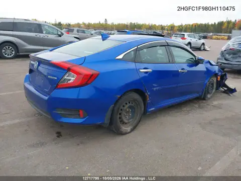 2016 Honda Civic Touring VIN 2HGFC1F98GH110475 фото 4