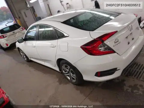 2HGFC2F51GH039512 — 2016 Honda Civic, фото 3 с аукциона IAAI 20.10.2026, Передняя часть