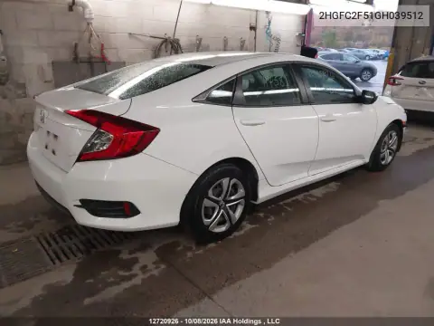2HGFC2F51GH039512 — 2016 Honda Civic, фото 4 с аукциона IAAI 20.10.2026, Передняя часть