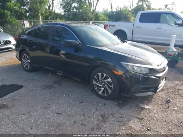19XFC2F75GE077692 — 2016 Honda Civic, Передняя часть (Front End), фото до ремонта