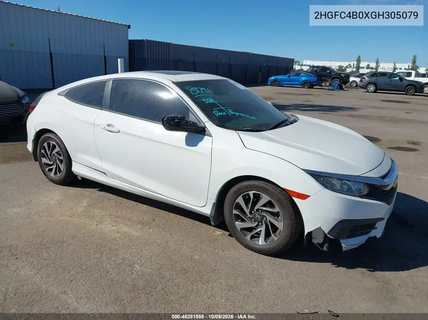 2016 Honda Civic Lx-P VIN 2HGFC4B0XGH305079 фото 2