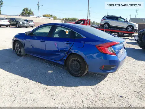 2016 Honda Civic Lx VIN 19XFC2F54GE203278 фото 4