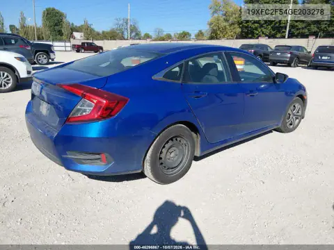 2016 Honda Civic Lx VIN 19XFC2F54GE203278 фото 5