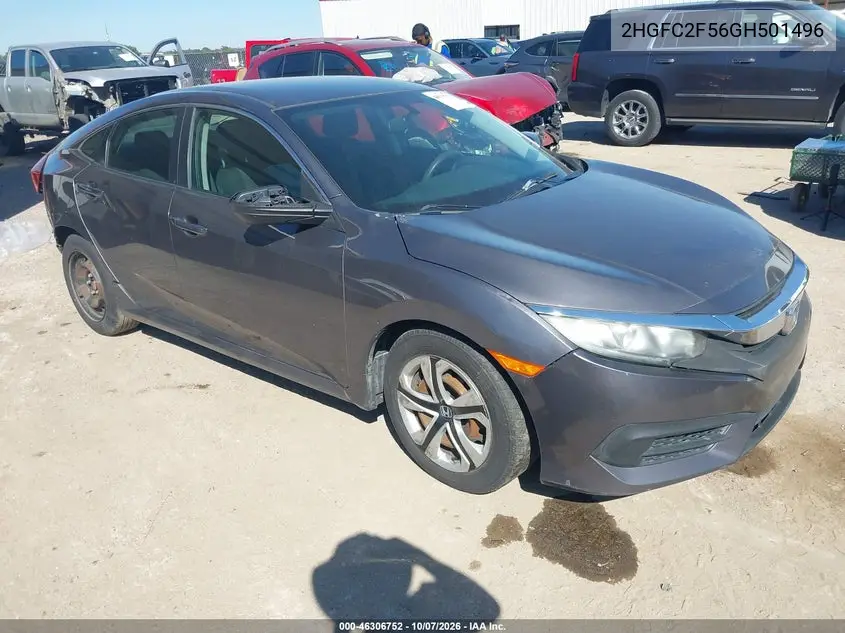 2016 Honda Civic Lx VIN 2HGFC2F56GH501496 фото 1
