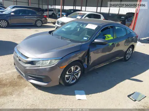 2016 Honda Civic Lx VIN 2HGFC2F56GH501496 фото 2