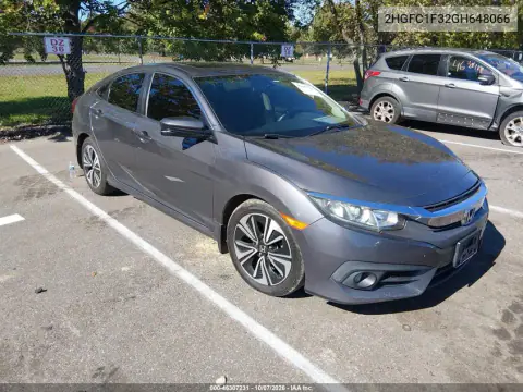 2016 Honda Civic Ex-T VIN 2HGFC1F32GH648066 фото 2