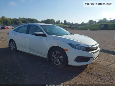 19XFC2F51GE053372 — 2016 Honda Civic, Естественный износ, фото до ремонта