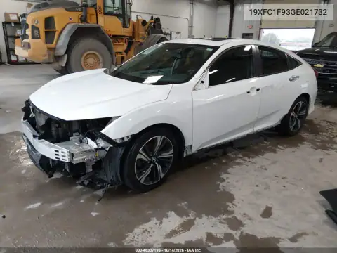 19XFC1F93GE021732 — 2016 Honda Civic, фото 3 с аукциона IAAI, Передняя часть
