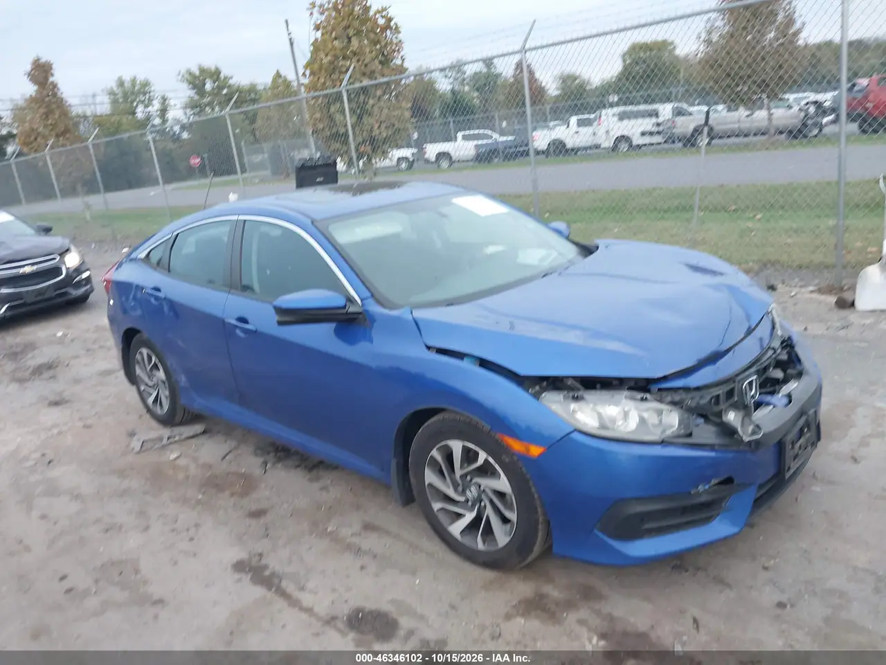 19XFC2F74GE232278 — 2016 Honda Civic, фото 2 с аукциона IAAI, Передняя часть