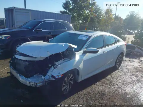 19XFC2F72GE041989 — 2016 Honda Civic, фото 2 с аукциона IAAI, Передняя часть